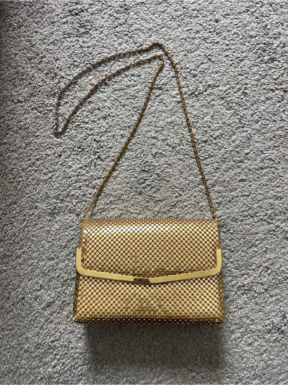 Vintage Gold Chainmail Bag